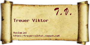 Treuer Viktor névjegykártya