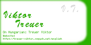 viktor treuer business card